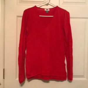CRIMSON VNECK SWEATER